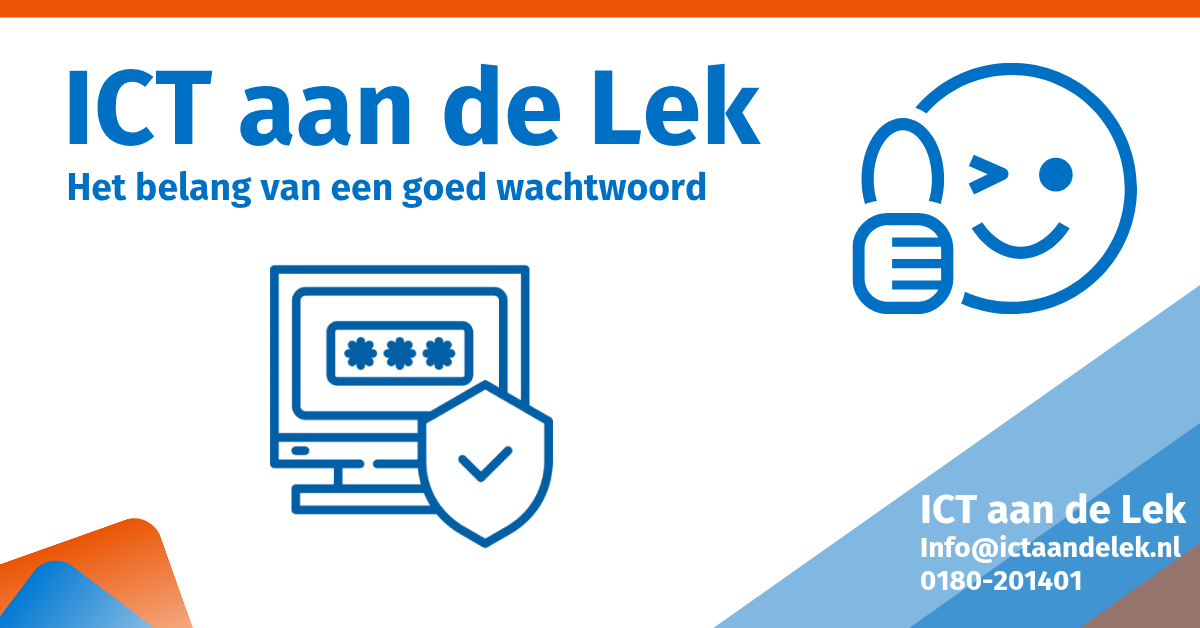 Goed wachtwoord - ICT aan de Lek